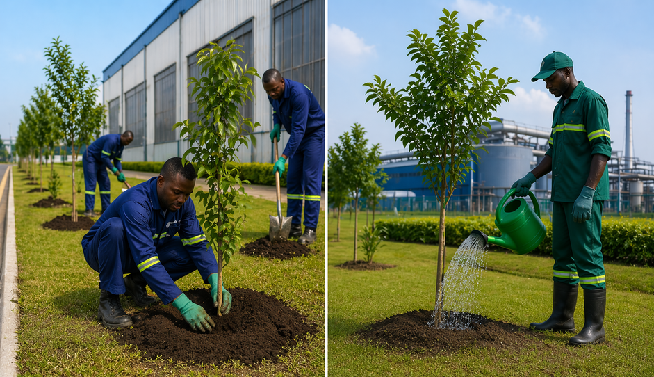 planting trees in iNDUSTRIES